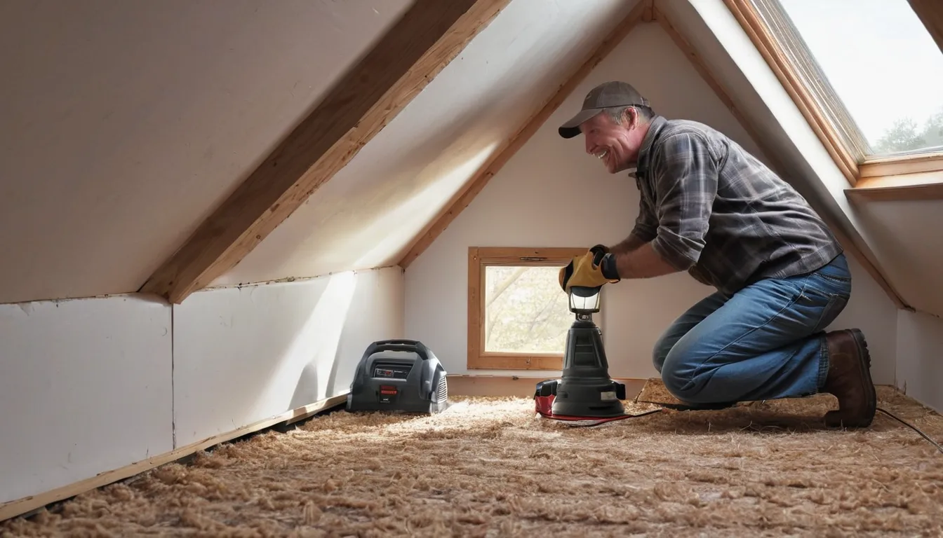 Friendly rodent and wildlife removal provider inspecting an attic with a flashlight in a Canonsburg home